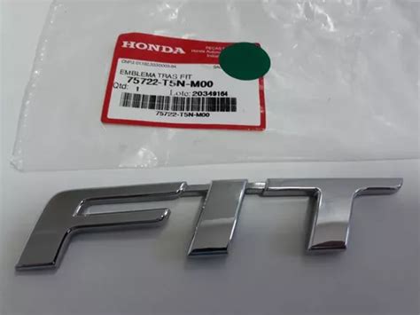 Emblema Tampa Traseira Honda Fit 2015 A 2020 75722t5nm00 Parcelamento