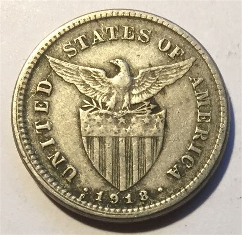 Us Philippines 5 Centavos 1918 S Mule Coin With A Die Crack Coin Talk