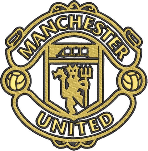 Manchester United Club Embroidery Design 211mm X 207mm Etsy