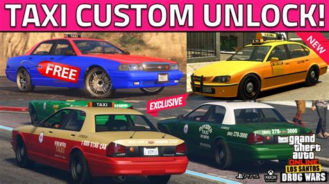 How To Get A Custom TAXI Customize Taxi In GTA 5 Online Unlock Arena