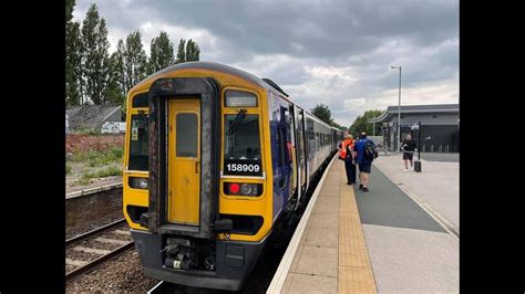 Northern 158 Trains Leeds To Sheffield Via Castleford Rail Ride YouTube