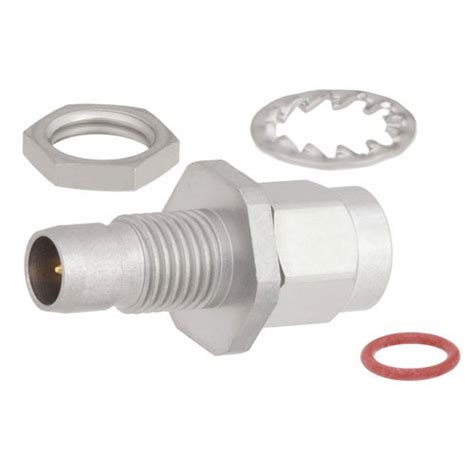 Bulkhead Slide On Bma Plug To Sma Male Plug Adapter Passivated