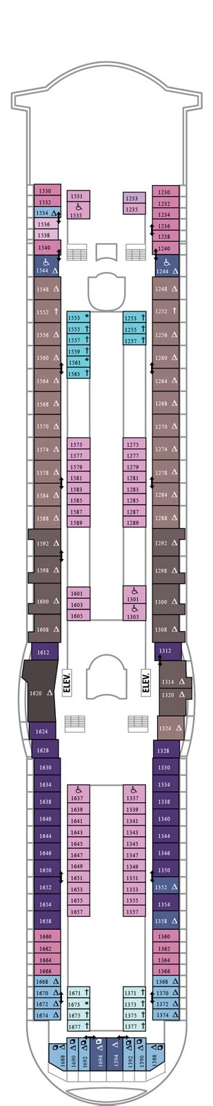 Explorer of the Seas Deck plan & cabin plan