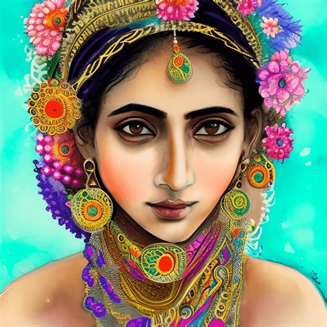 Beautiful Indian Muslim Woman Creative Fabrica