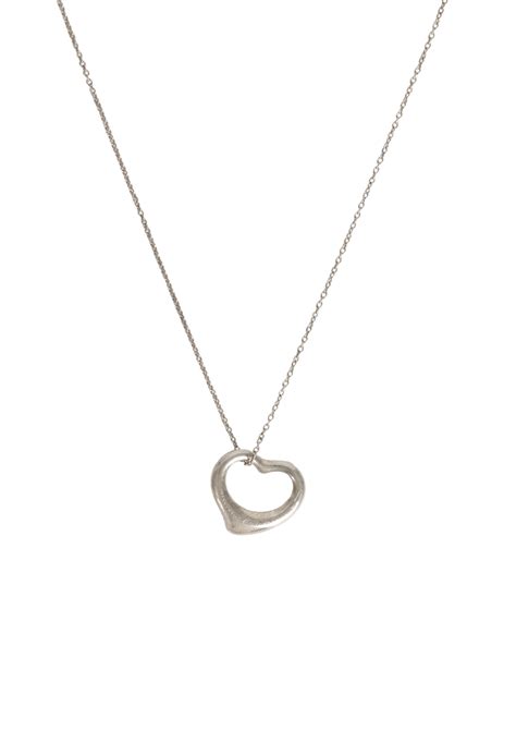 Colar Tiffany And Co Elsa Peretti Open Heart Necklace Prata Original Gringa