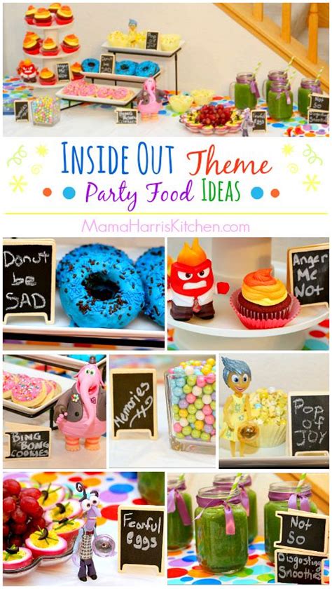 Inside Out Theme Party Food Ideas InsideOutEmotions AD Party Food