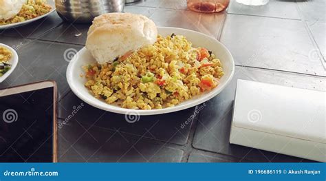 Pav bhaji with egg bhurji stock image. Image of blue - 196686119