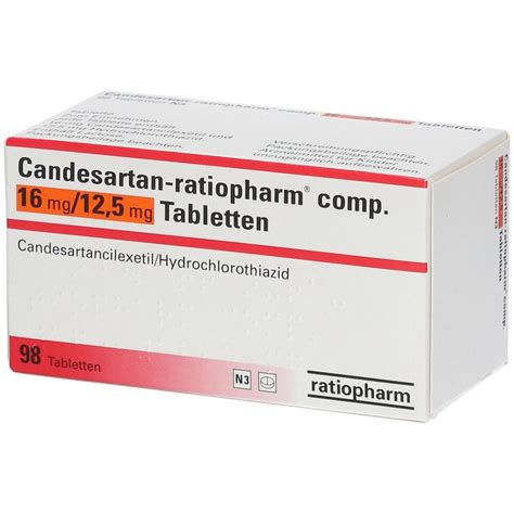 Candesartan Ratiopharm Comp Mg Mg St Mit Dem E Rezept