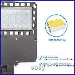 200W LED Parking Lot Pole Light Commercial Shoebox Fixture Outdoor