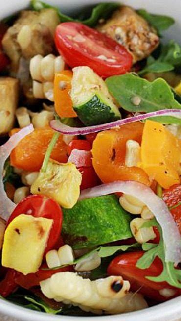 Grilled Vegetable Salad With Citrus Dressing Recipe Succotash Salad Vegetable Salad Recipes