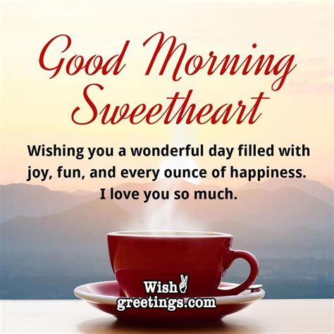 Good Morning Love Messages Wish Greetings