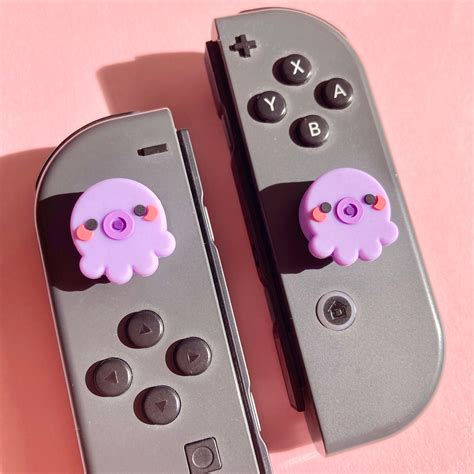 Set Of 3 Pairs Pastel Kawaii Creatures Joy Con Stick Caps By Etsy