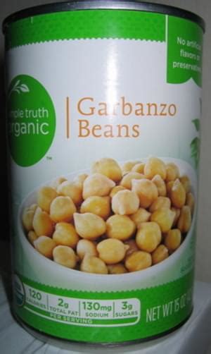 Simple Truth Organic Garbanzo Beans 15 Oz Nutrition Information Innit