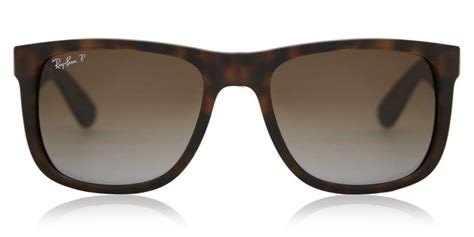 Ray Ban Rb4165 Justin Polarized 865 T5 Tortoise In Brown For Men Lyst