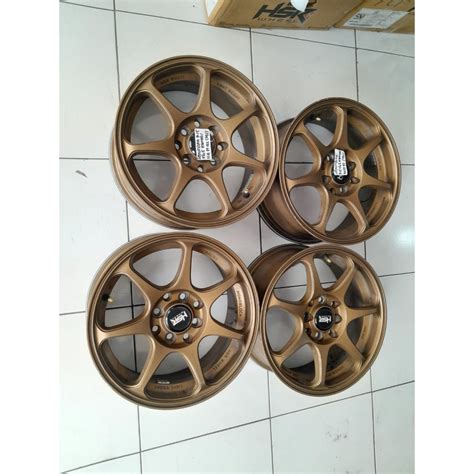 Jual Velg Mobil Racing Second SEBUNSUTA HSR R15 Lebar 6 5 Baut 4 ET42