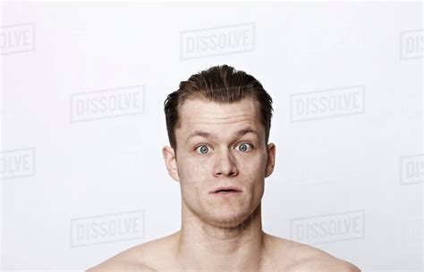 Nude Man Gasping Stock Photo Dissolve