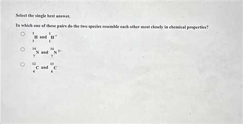 Solved Select The Single Best Answer In Which One Of These Chegg