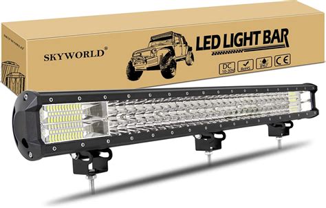 Amazon Fr Skyworld Cm W Phare De Travail Led Triple Rang E