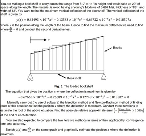 Solved You Are Making A Bookshelf To Carry Books That Range Chegg