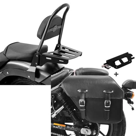 Set Sissy Bar Luggage Rack Kawasaki Vulcan S Café 15 22 black