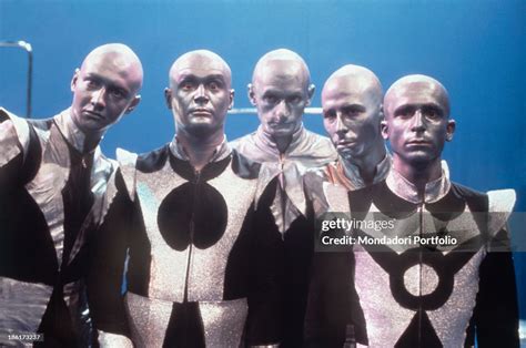 Portrait of the members of the French music band Rockets in the TV... News Photo - Getty Images