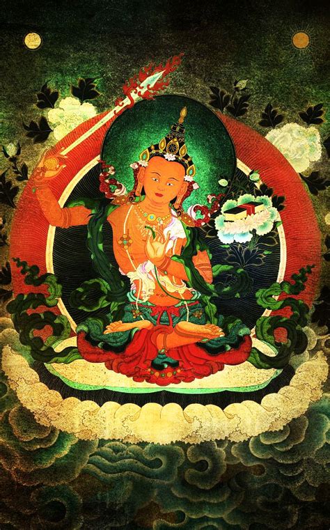 Manjushri Buddhism Art Buddhist Art Manjushri