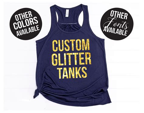 Custom Tank Tops Glitter Tank Tops Girls Weekend Etsy