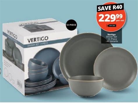 Vertigo Dinner Set 12-Piece All Variants offer at Checkers