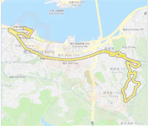 Hong Kong Bus Route No 11 Central Ferry Piers To Jardine S Lookout