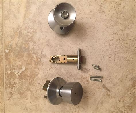 Installing Bathroom Door Knob 10 Steps Instructables