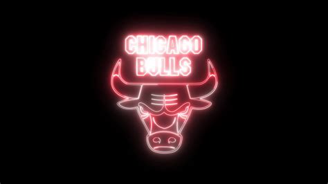 Chicago Bulls Neon Effect 31708683 Stock Video At Vecteezy