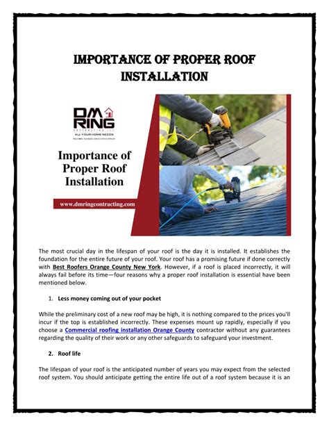 Ppt Importance Of Proper Roof Installation Powerpoint Presentation Free Download Id11580698