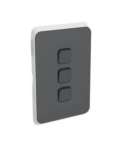 Pdl383c An Pdl Iconic Skin Switch 3 Gang Anthracite