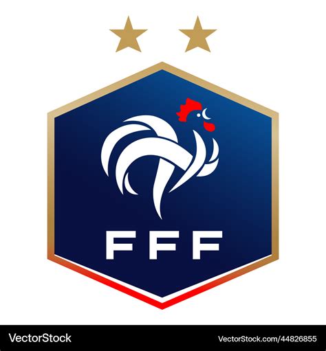 France national football team logo Royalty Free Vector Image