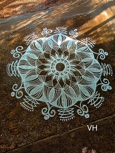 Pin By Saroja Sundaran On Hema Venkat Free Hand Rangoli Design