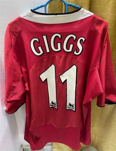 Ryan Giggs 11 Manchester United Home 2004 05 Soccer Football Jersey