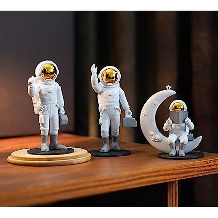 Buy HASTHIP 3PCS Astronauts Figures Statues Decor Ornaments Resin