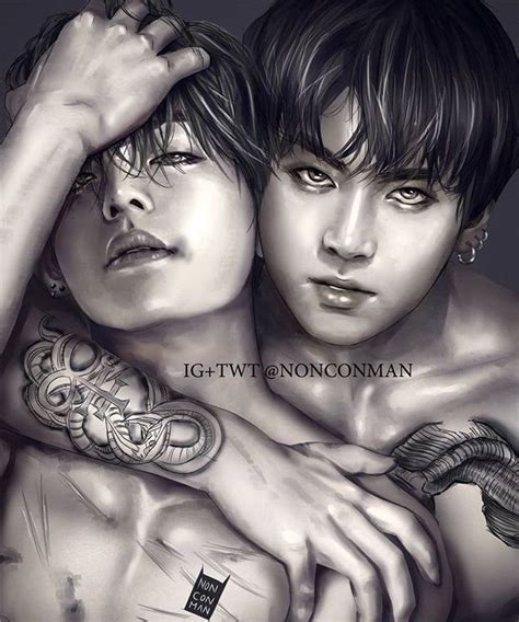 Taekook Fan Art Armys Amino