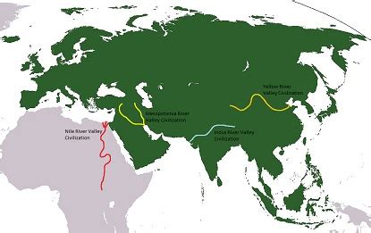 Early River Valley Civilizations Overview Locations Maps Lesson