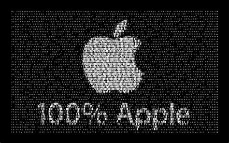 100 Percents Apple Apple 100 Computers Words Black Technology