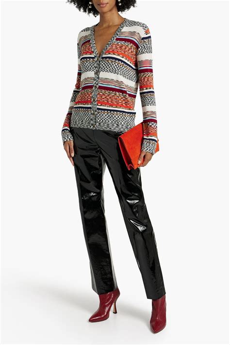 Missoni Space Dyed Crochet Knit Wool Blend Cardigan The Outnet