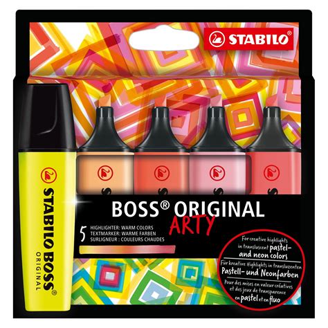 Stabilo Boss Original Markeerstift Arty Warme Kleuren Confetti Campus