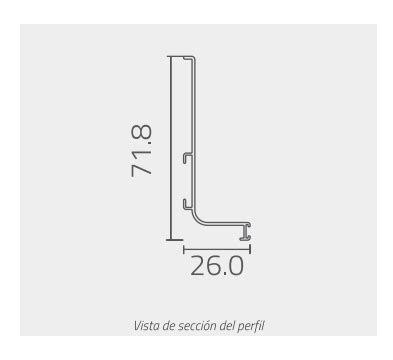 Perfil Gola Superior Grupo Euro LDP Insumos