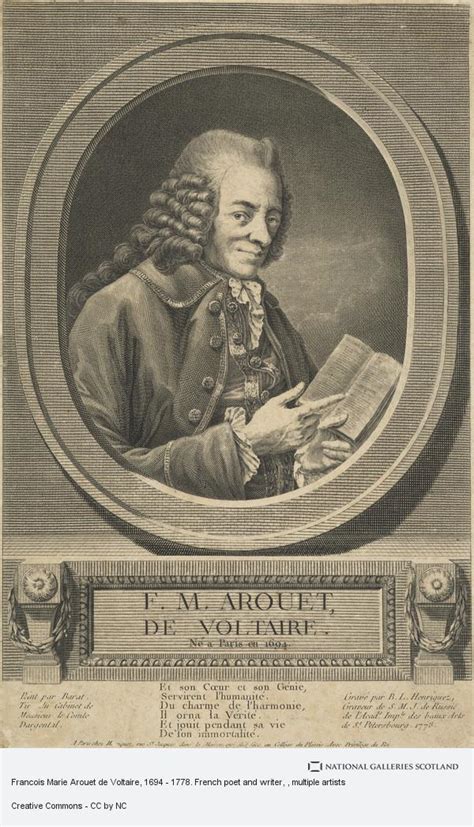 Francois Marie Arouet De Voltaire 1694 1778 French Poet And Writer