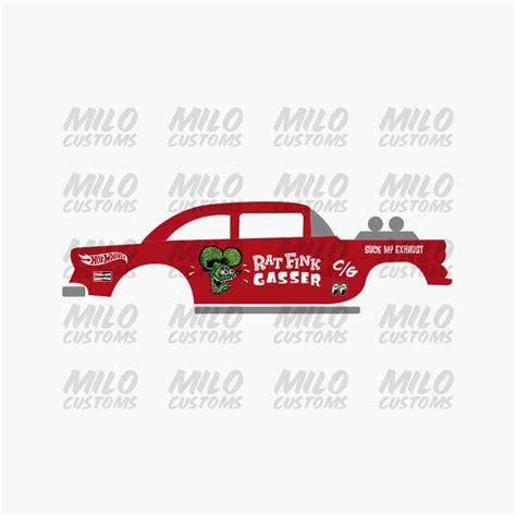 Gasser Rat Fink Hot Wheels Decals Decals Milo