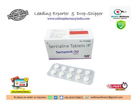 Sertraline Tablets 50 Mg Sertraline Hydrochlorde Tablets Latest Price