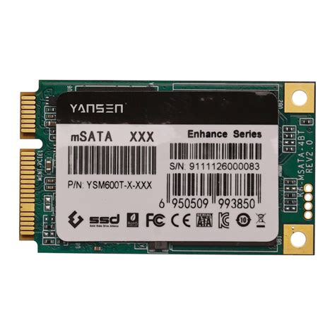 Yansen Gb Embedded Msata Industrial Ssd Solid State Drive Hard Disk