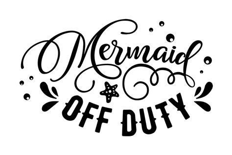 Mermaid Off Duty Svg Cut File By Creative Fabrica Crafts · Creative Fabrica