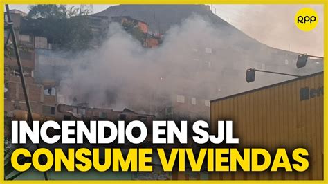 San Juan De Lurigancho Incendio De Grandes Proporciones Consumi Dos