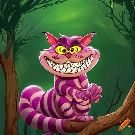 Cheshire Cat Sitting In A Tree